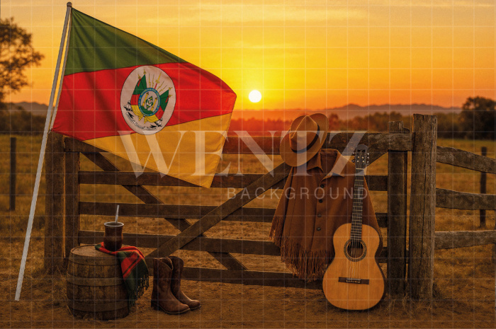 Fundo Fotográfico em Tecido Fazenda / Backdrop 7673