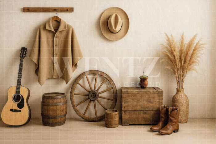 Fundo Fotográfico em Tecido Cenário Country / Backdrop 7679