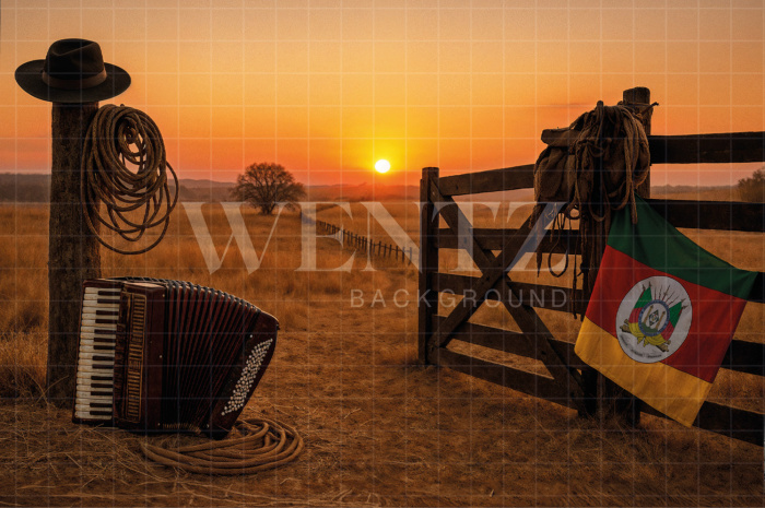 Fundo Fotográfico em Tecido Fazenda / Backdrop 7691