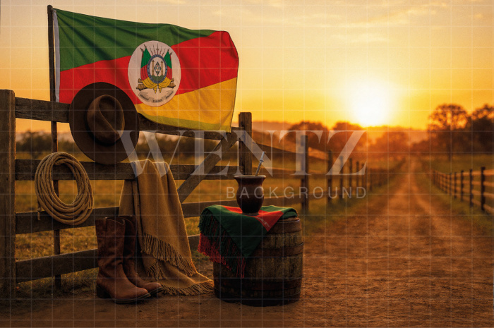 Fundo Fotográfico em Tecido Fazenda / Backdrop 7694