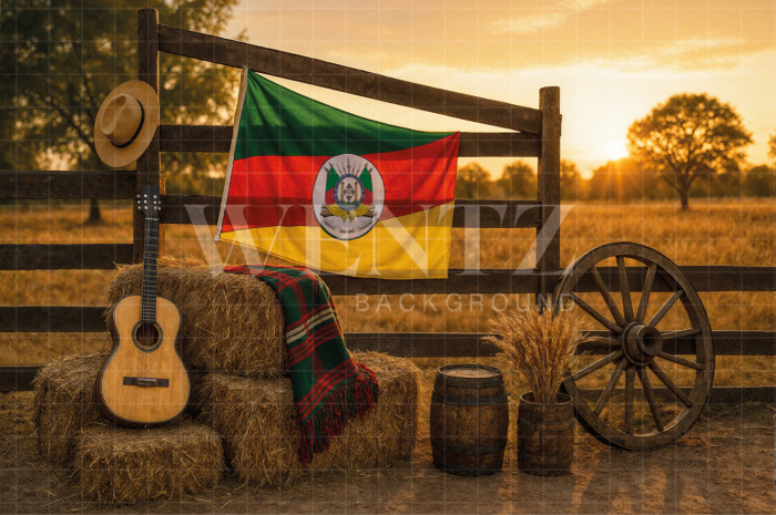 Fundo Fotográfico em Tecido Fazenda / Backdrop 7696