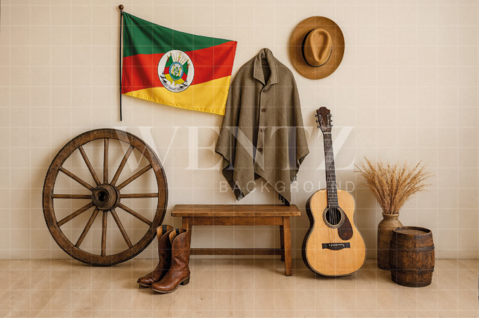 Fundo Fotográfico em Tecido Cenário Country / Backdrop 7699