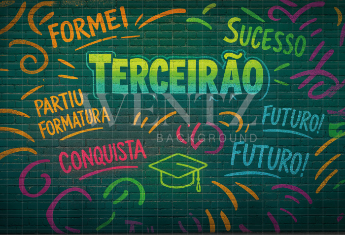 Fundo Fotográfico em Tecido Formatura / Backdrop 7898