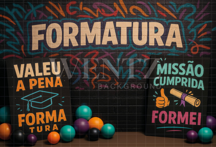 Fundo Fotográfico em Tecido Formatura / Backdrop 7924