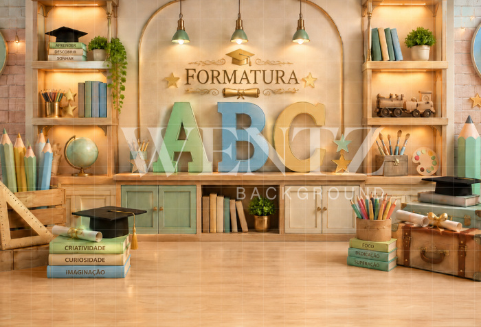 Fundo Fotográfico em Tecido ABC / Backdrop 8918