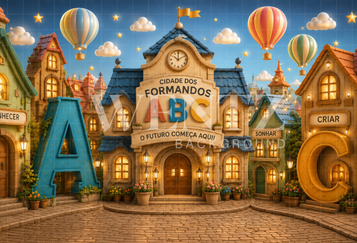 Fundo Fotográfico em Tecido ABC / Backdrop 8919