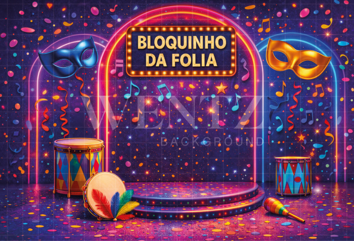 Fundo Fotográfico em Tecido Carnaval / Backdrop 8091