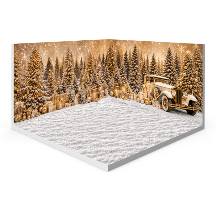 Fundo Fotográfico em Tecido Cenário de Natal 3D / WTZ209