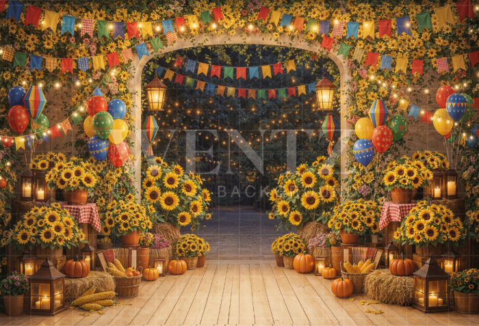 Fundo Fotográfico em Tecido Cenário Festa Junina / Backdrop 8276