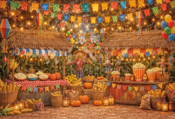 Fundo Fotográfico em Tecido Cenário Festa Junina / Backdrop 8277