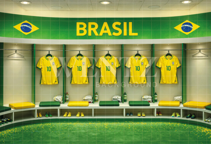 Fundo Fotográfico em Tecido Copa do Mundo de Futebol / Backdrop 8216