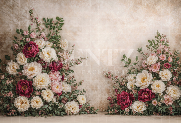 Fundo Fotografico em Tecido Dia das Mães Floral / Backdrop 8150