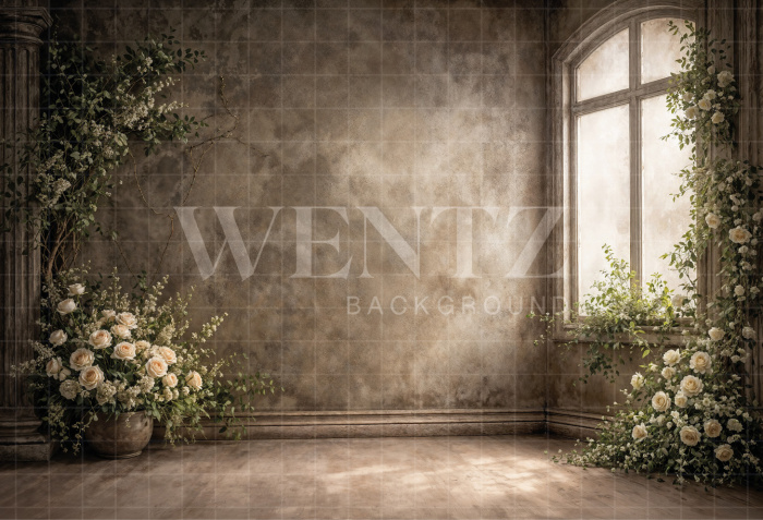 Fundo Fotografico em Tecido Dia das Mães Floral / Backdrop 8129