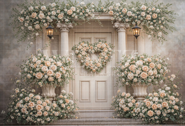 Fundo Fotografico em Tecido Dia das Mães Floral / Backdrop 8146