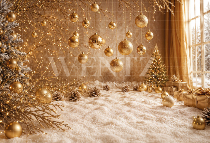 Fundo Fotográfico em Tecido Natal / Backdrop 8490