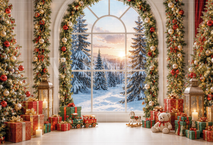 Fundo Fotográfico em Tecido Natal / Backdrop 8560