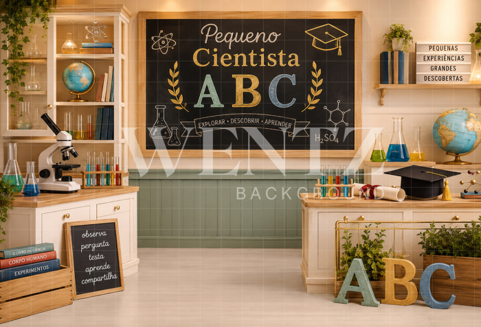 Fundo Fotográfico em Tecido ABC / Backdrop 8926