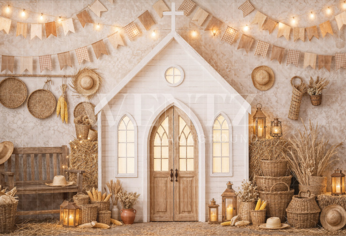 Fundo Fotográfico em Tecido Capela de São João / Backdrop 8263