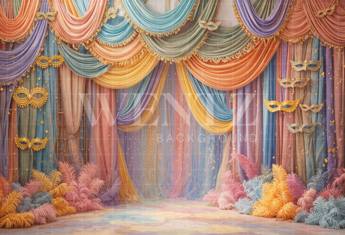 Fundo Fotográfico em Tecido Carnaval / Backdrop 8100