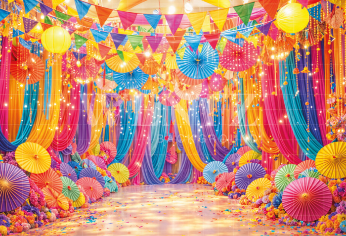 Fundo Fotográfico em Tecido Carnaval / Backdrop 8107