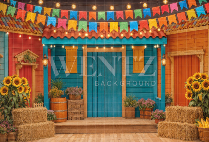 Fundo Fotográfico em Tecido Cenário Festa Junina / Backdrop 8231