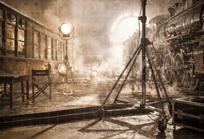 Fundo Fotográfico em Tecido Cinema Dia dos Pais / Backdrop 8341