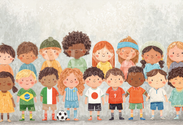 Fundo Fotográfico em Tecido Copa do Mundo de Futebol / Backdrop 8212