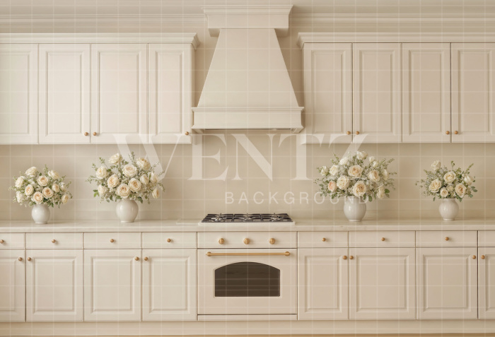 Fundo Fotográfico em Tecido Cozinha de Páscoa / Backdrop 8048