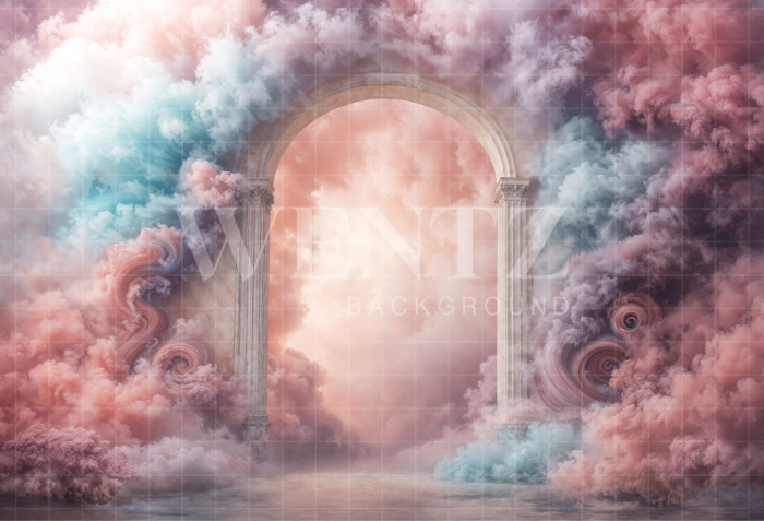 Fundo Fotográfico em Tecido Dia das Mães Arco / Backdrop 8117