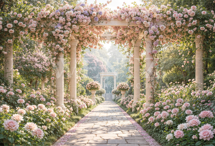 Fundo Fotográfico em Tecido Jardim Dia das Mães / Backdrop 8256