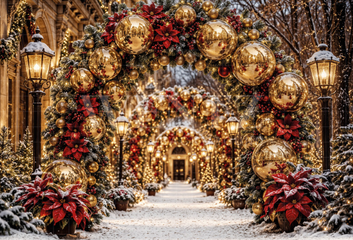 Fundo Fotográfico em Tecido Natal / Backdrop 8508