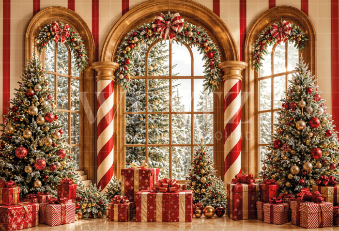 Fundo Fotográfico em Tecido Natal / Backdrop 8528