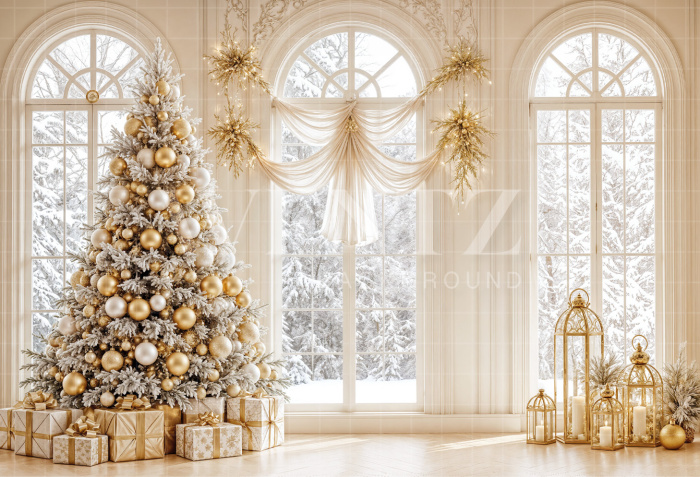 Fundo Fotográfico em Tecido Natal / Backdrop 8529