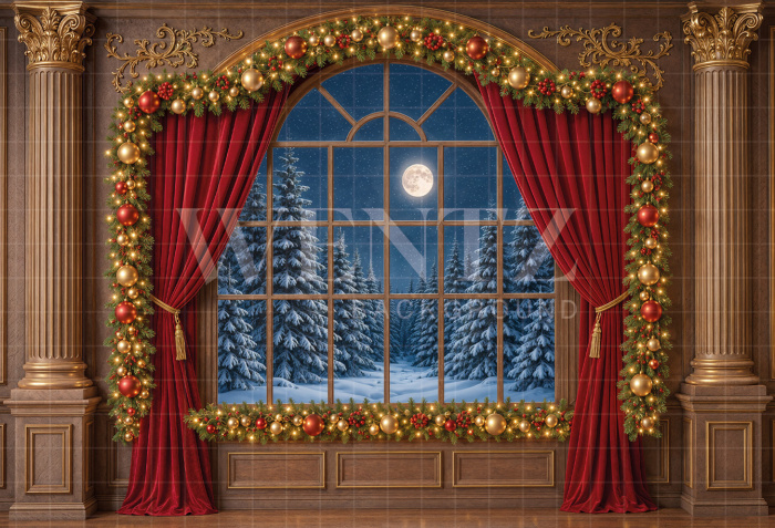 Fundo Fotográfico em Tecido Natal / Backdrop 8573