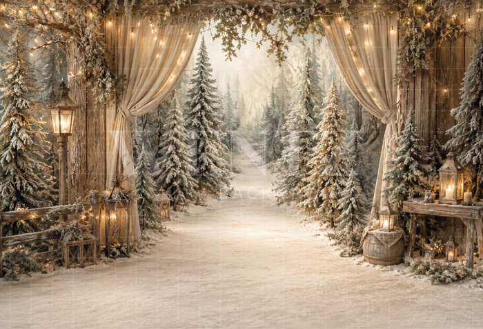 Fundo Fotográfico em Tecido Natal / Backdrop 8840