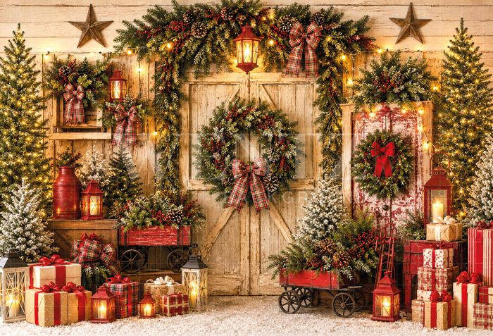 Fundo Fotográfico em Tecido Natal / Backdrop 8878