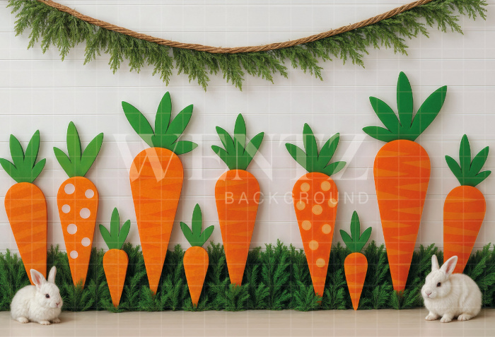 Fundo Fotográfico em Tecido Páscoa / Backdrop 8019