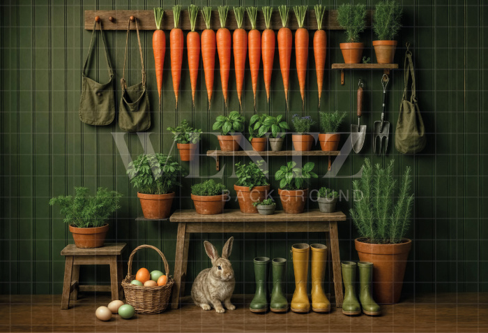 Fundo Fotográfico em Tecido Páscoa / Backdrop 8035