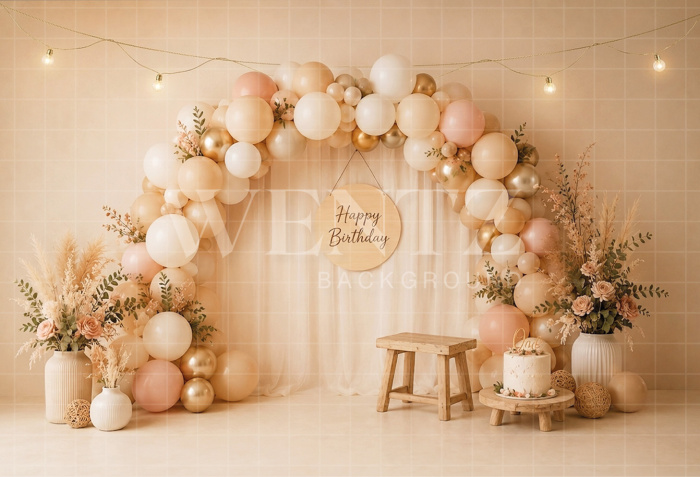 Fundo Fotográfico em Tecido Smash The Cake / Backdrop 8678
