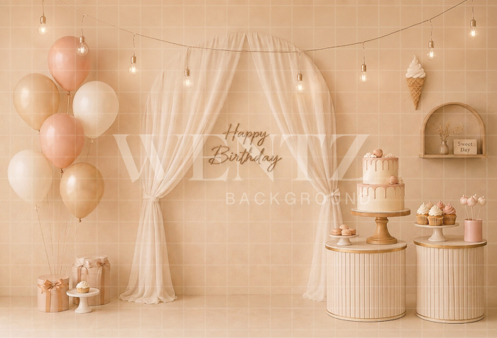 Fundo Fotográfico em Tecido Smash The Cake / Backdrop 8680