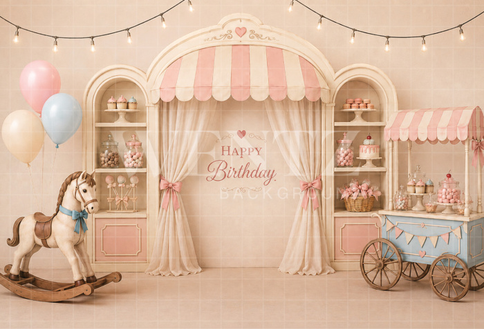 Fundo Fotográfico em Tecido Smash The Cake / Backdrop 8755