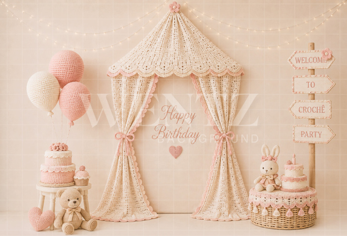 Fundo Fotográfico em Tecido Smash The Cake / Backdrop 8829