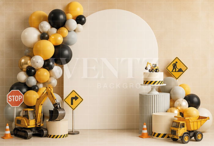 Fundo Fotográfico em Tecido Smash The Cake Construtor / Backdrop 8700