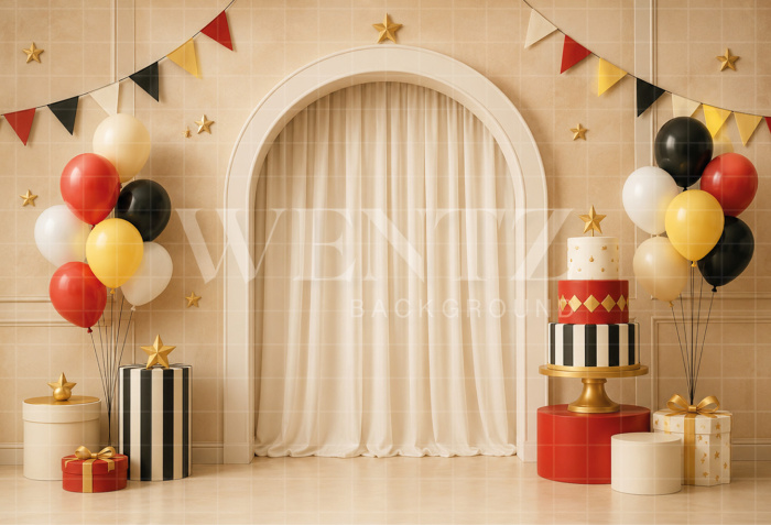 Fundo Fotográfico em Tecido Smash the Cake Magico / Backdrop 8699