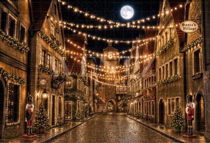 Fundo Fotográfico em Tecido Vila de Natal / Backdrop 8478