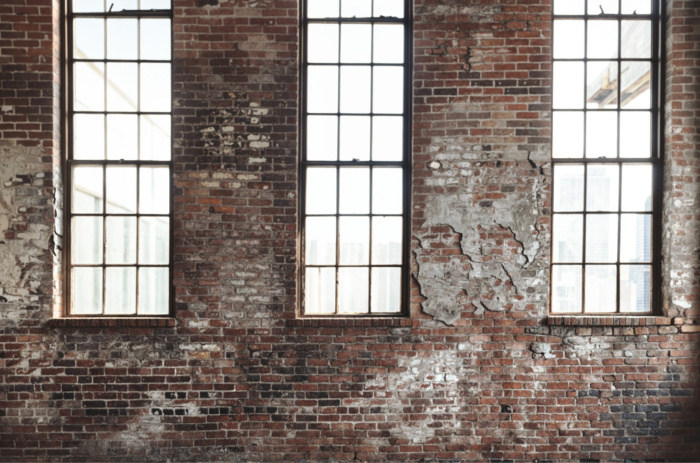Fundo Fotográfico em Tecido Parede de Tijolos com Janelas Dia dos Pais / Backdrop 6095