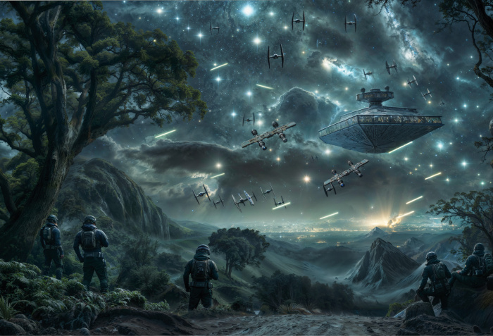 Fundo Fotográfico em Tecido Star Wars Dia dos Pais / Backdrop 6133