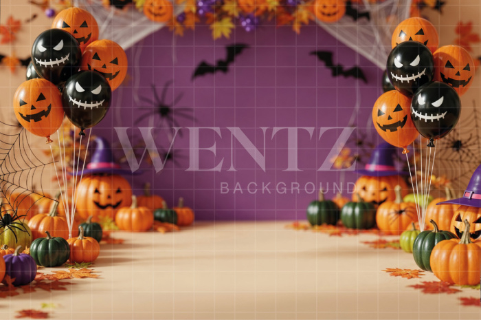 Fundo Fotográfico em Tecido Halloween / Backdrop 7622