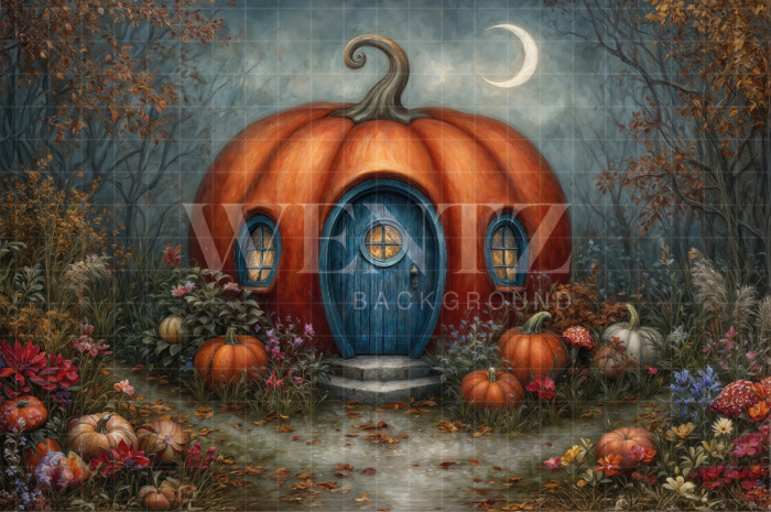 Fundo Fotográfico em Tecido Halloween / Backdrop 7624