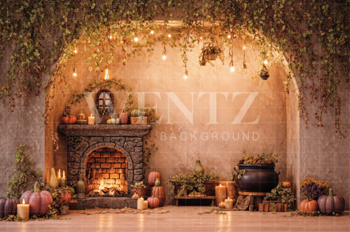 Fundo Fotográfico em Tecido Halloween / Backdrop 7640